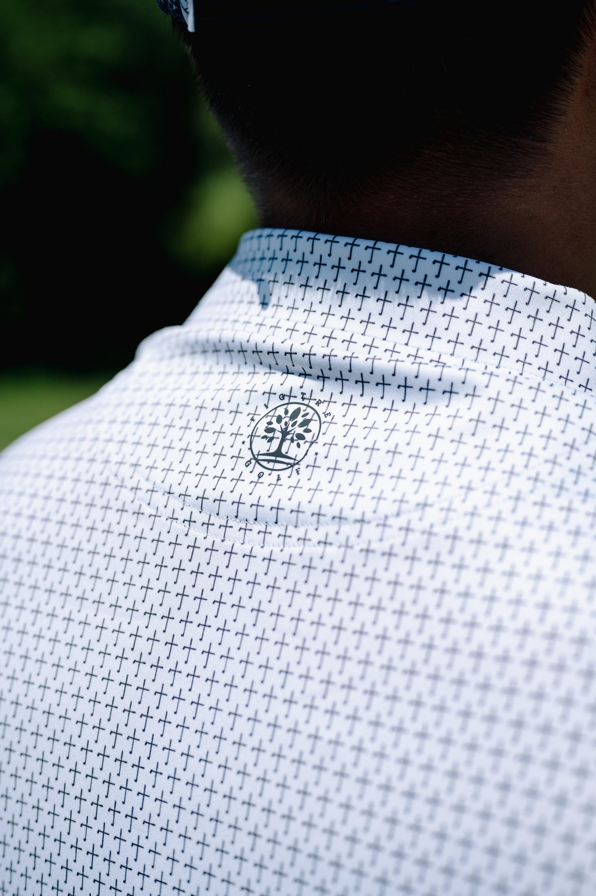 The Cross Christian Golf Polo - Black