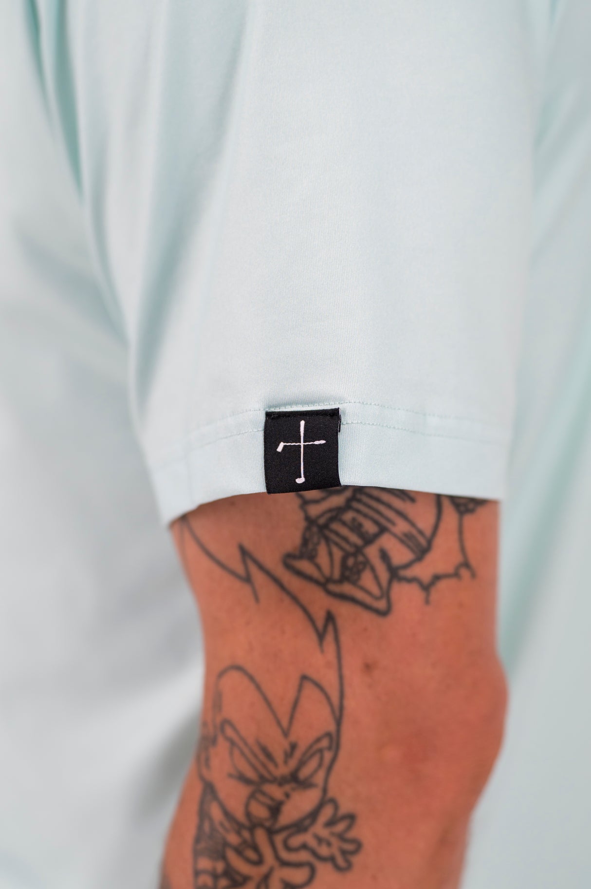 Solid Cross Polo- Mint
