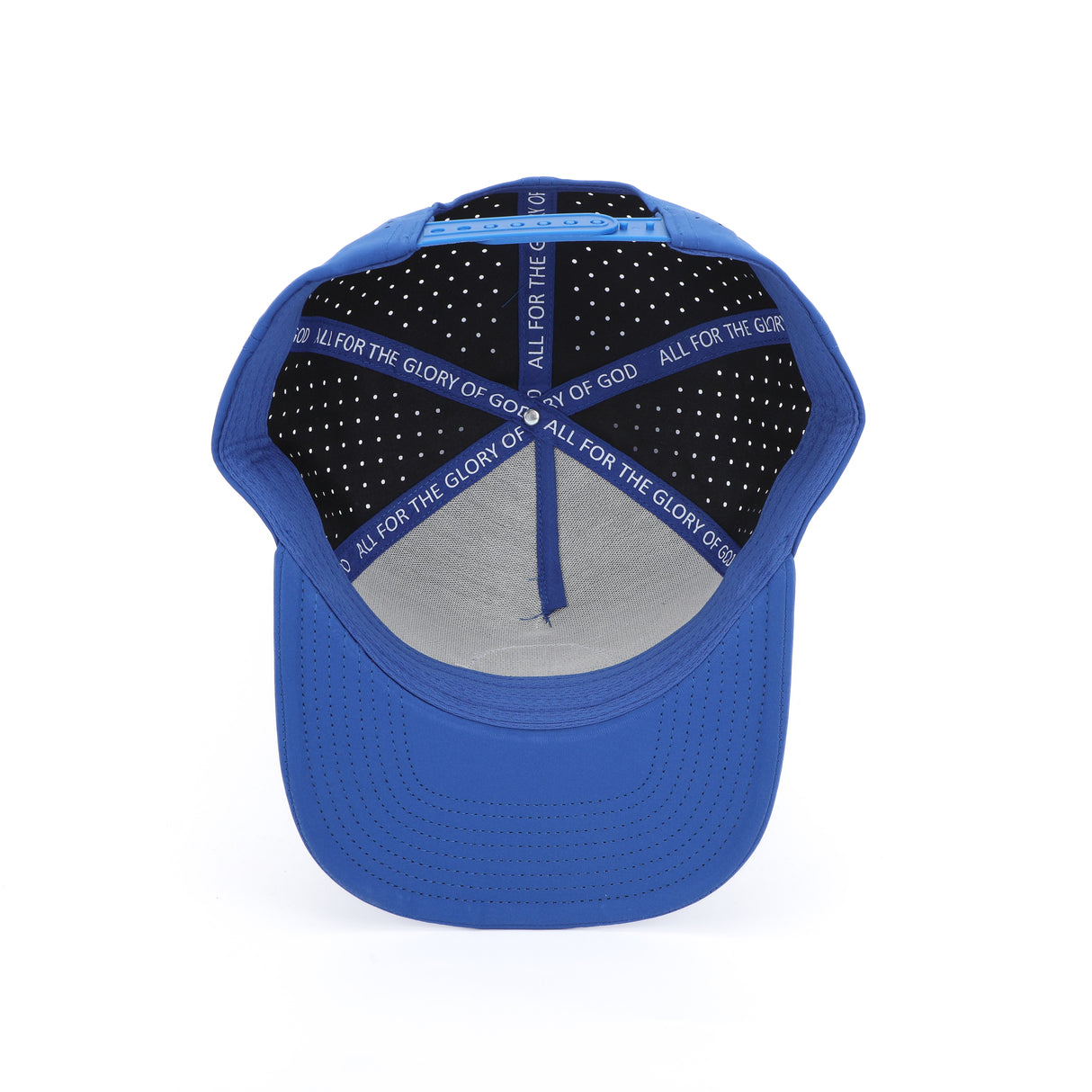 Patch Snapback Perforated Hat - Blue