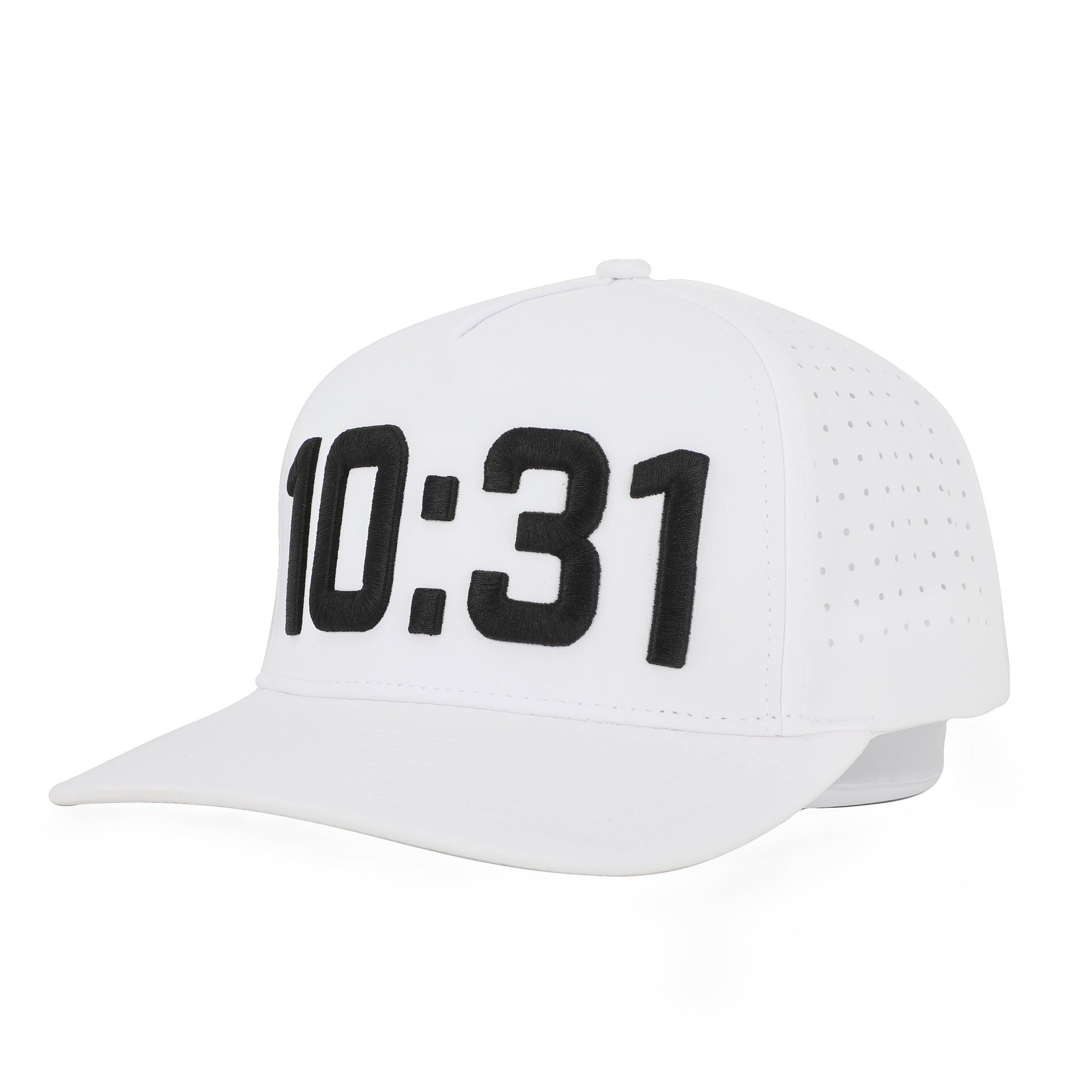10:31 Snapback Perforated Golf Hat – Christian Golf Cap