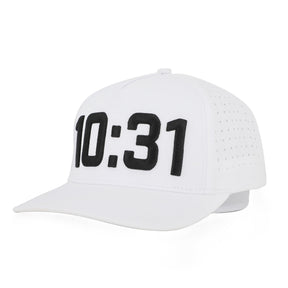 10:31 Snapback Perforated Golf Hat – Christian Golf Cap