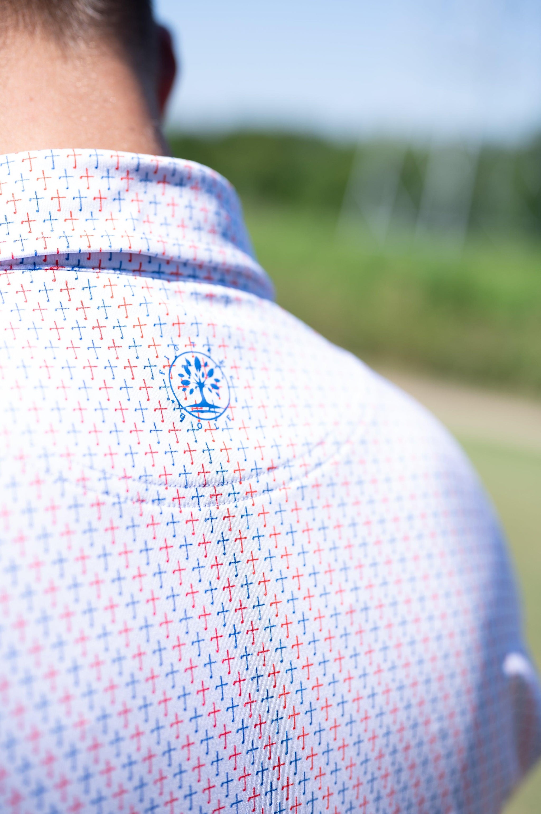 THE CROSS - RED, WHITE AND BLUE