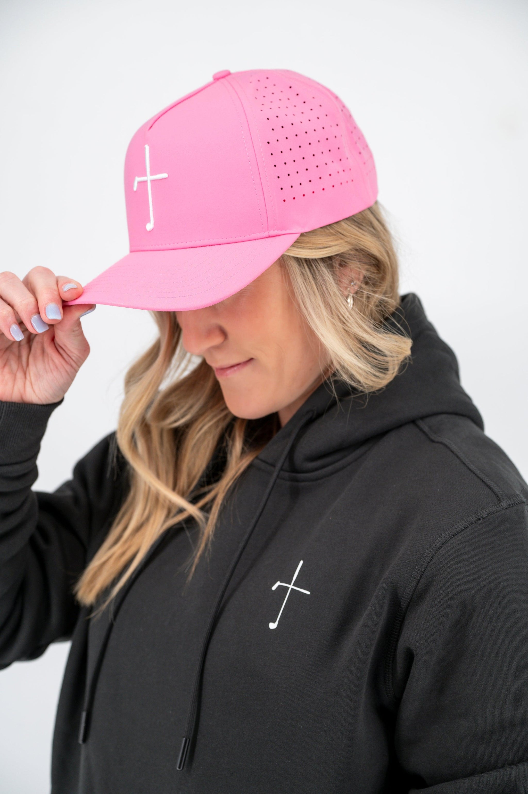Cross Black Christian Golf Hoodie