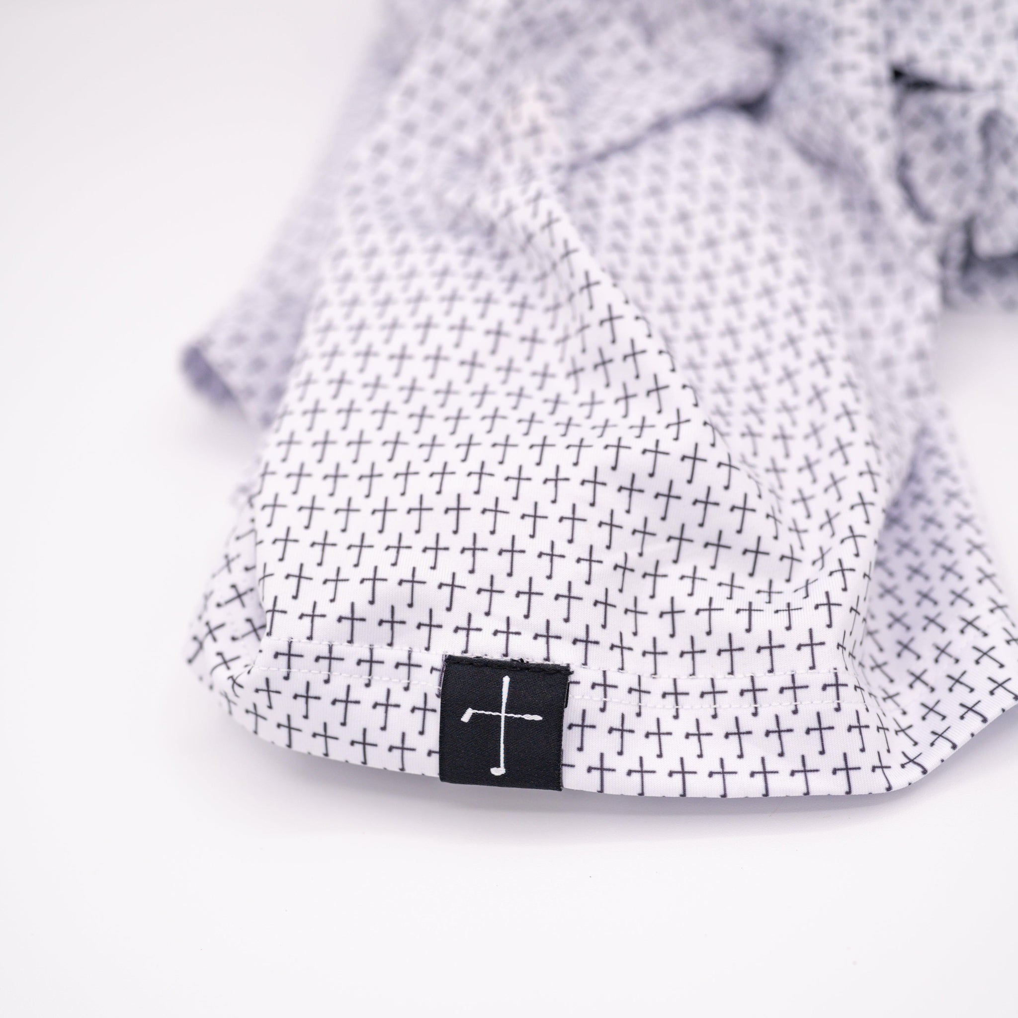 The Cross Christian Golf Polo - Black