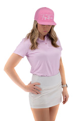 Women’s Cross Pink Christian Golf Polo