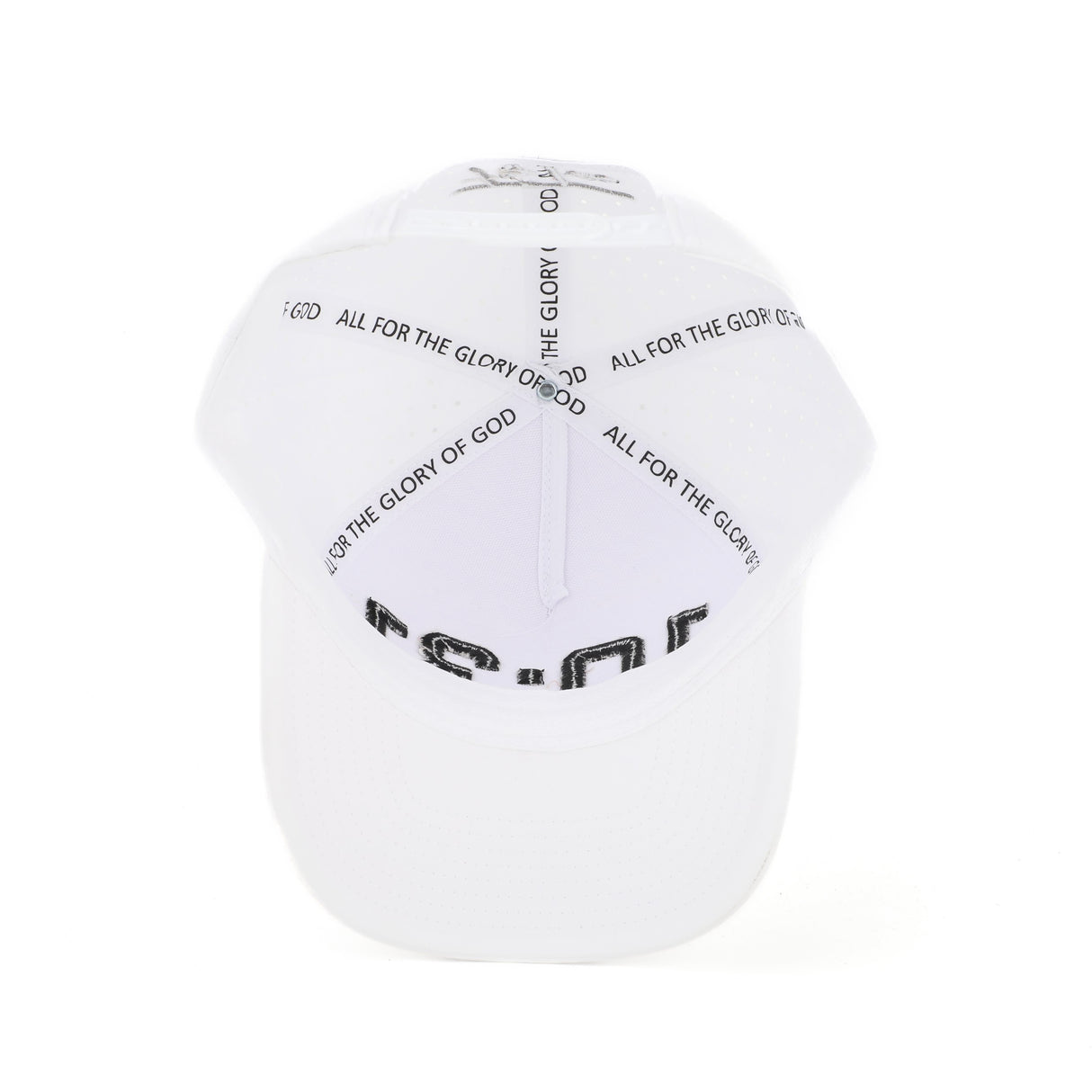 10:31 Snapback Perforated Hat - White