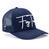 Navy Blue Mesh Snapback