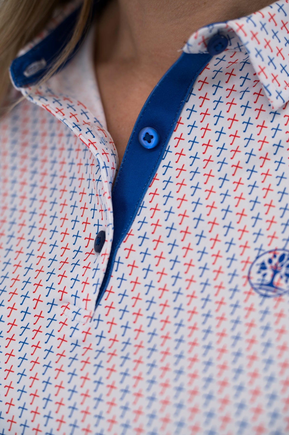 Women’s Cross - Red, White and Blue