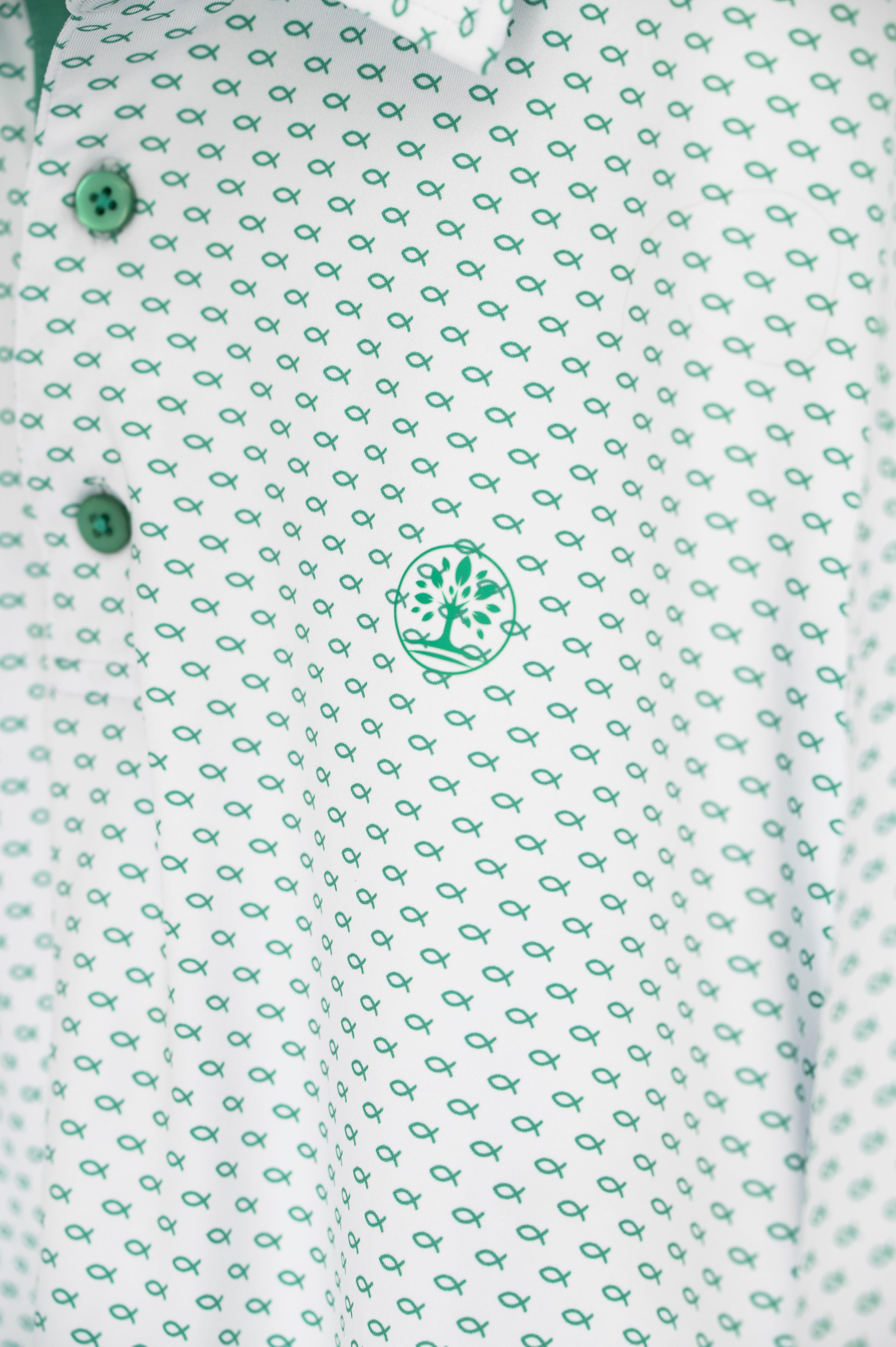 Fishers of Men Christian Golf Polo - Green