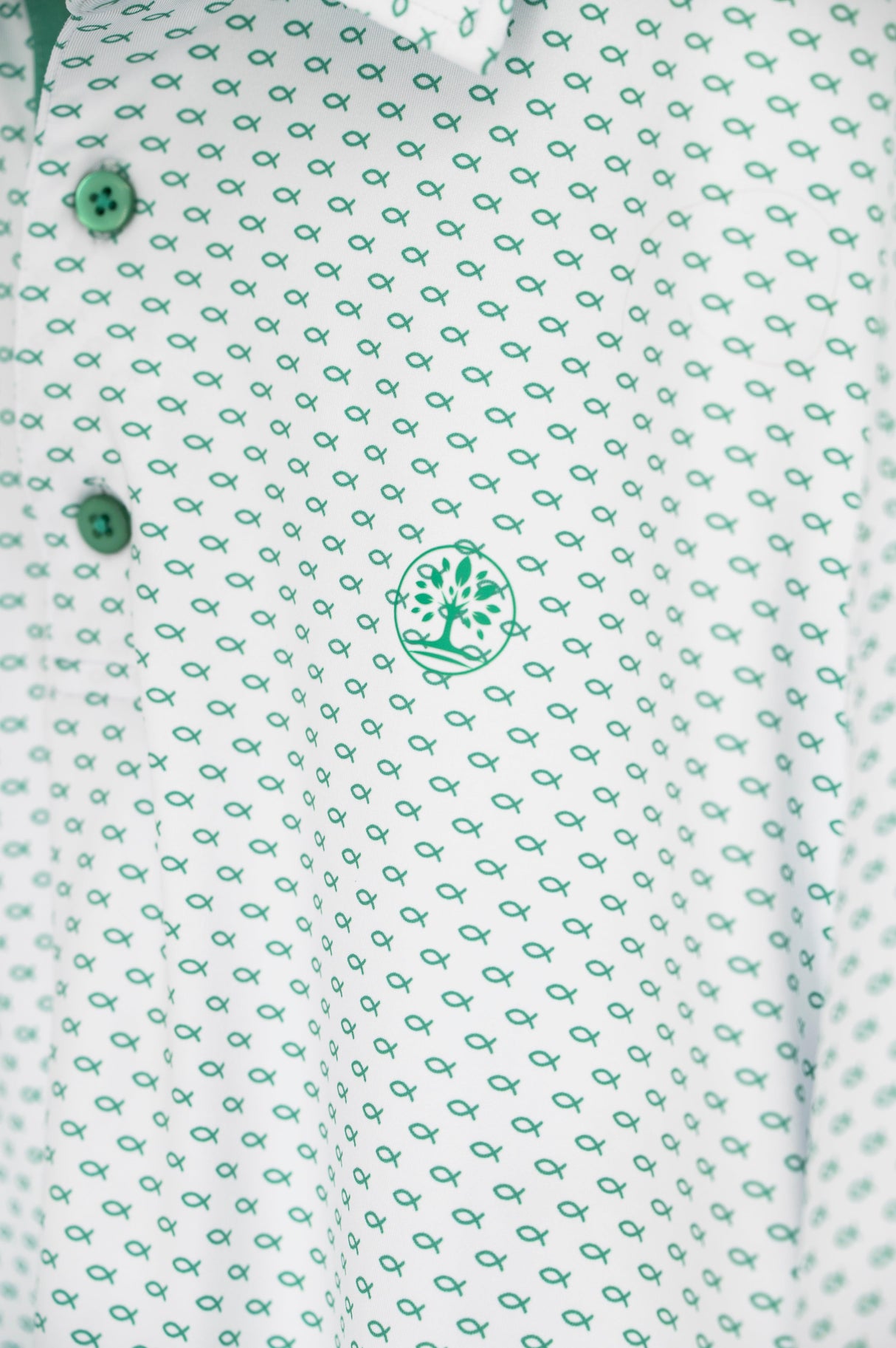 Fishers of Men Christian Golf Polo - Green
