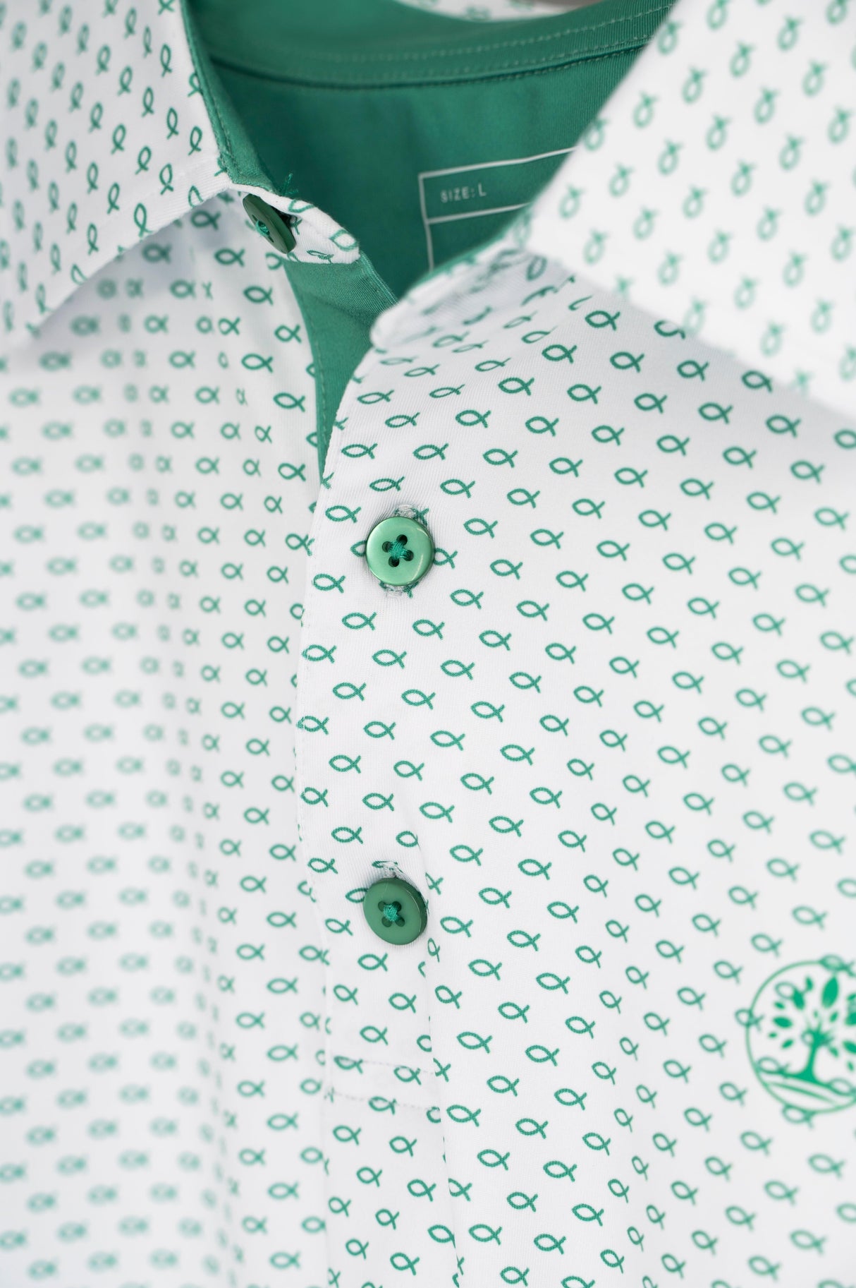 Fishers of Men Christian Golf Polo - Green