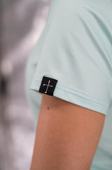 Women’s Solid Cross  Polo - Mint
