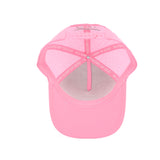 Patch Snapback Perforated Hat - Pink