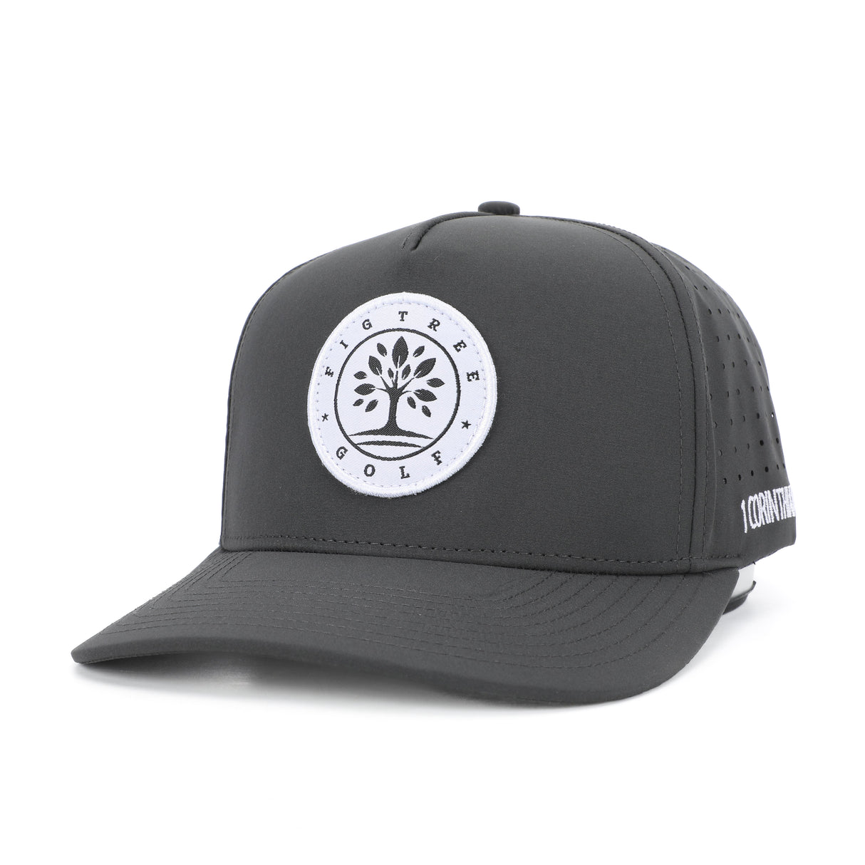 Patch Snapback Perforated Hat - Graphite