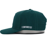 Patch Snapback Perforated Hat - Forest Green