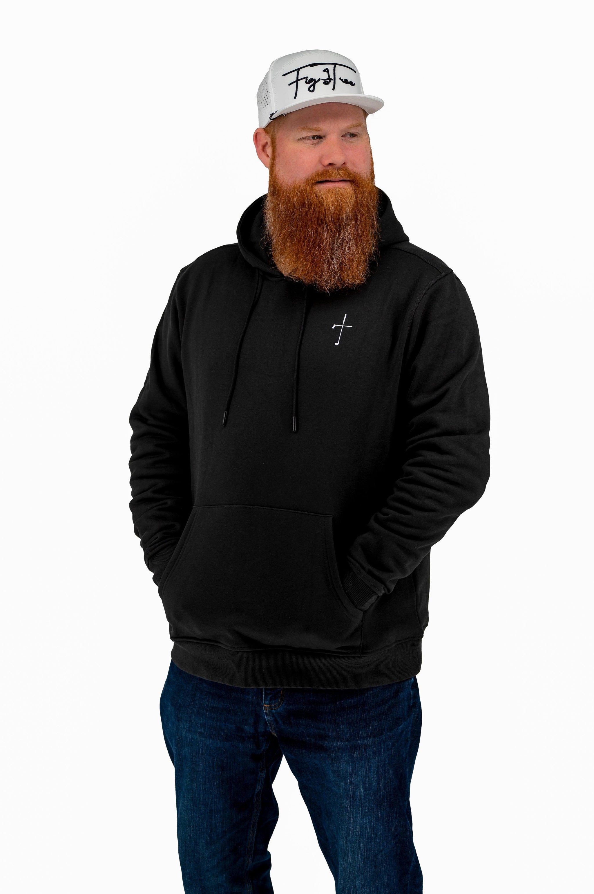 Cross Black Christian Golf Hoodie