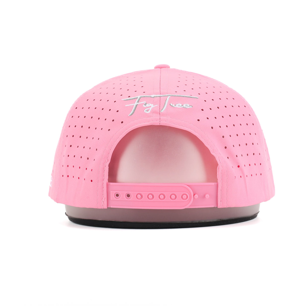 Patch Snapback Perforated Hat - Pink